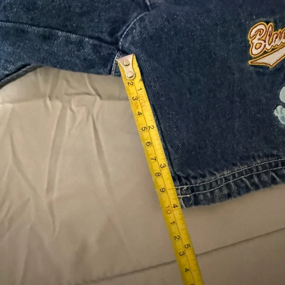 Vintage Blue's Clues 5t Denim Bib Shortalls Overalls‎ Toddler Embroidered Blue
